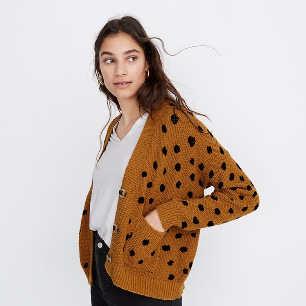 Madewell Hillview Cardigan in Painted Spots